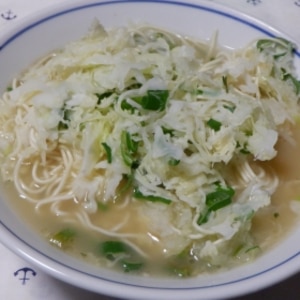 冷凍野菜でインスタントラーメン